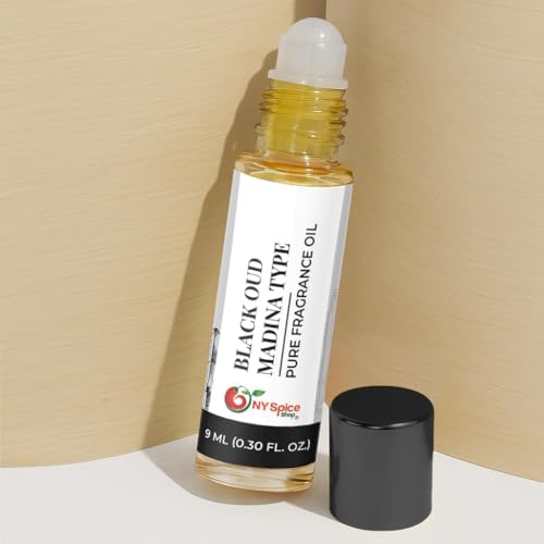 NY Spice Shop Black Oud Madina Musk Fragrance – Pack of 1 Musk and Oud Blend – Madina Fragrance Oil with Warm Deep Musky Long Lasting Aroma – Traditional Arabic Perfume for Personal Scent Collection - Image 3