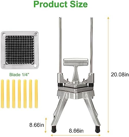 Commercial Vegetable Chopper, 1/4" Stainless Steel Dicer