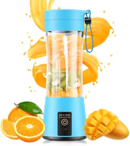 Portable Blender Personal Size Blender Make Smoothies, 12oz Mini Travel Cup by gardreg