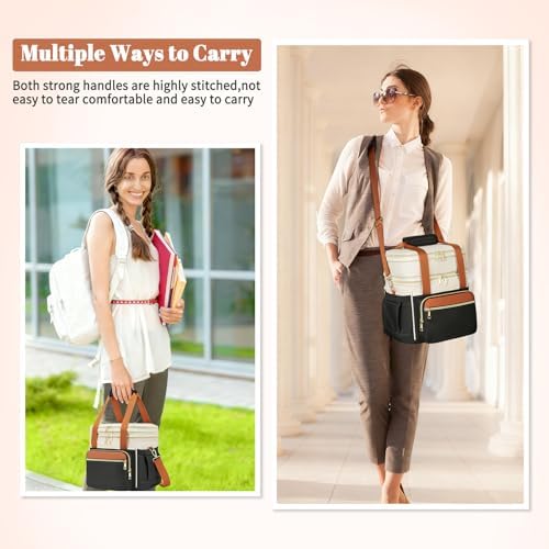 Lunch Bag for Women - Expandable Double Deck Lunch Box