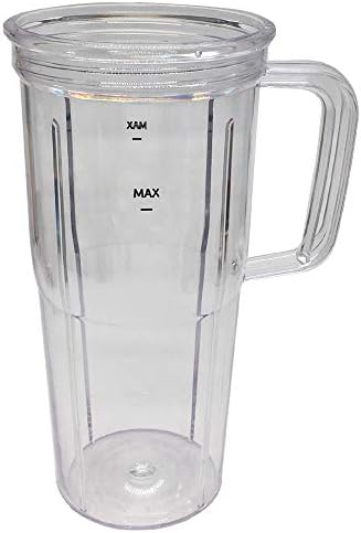 Replacement Blender Combo Easy Twist Extractor Blade with Juicer personal jar 24oz handle cup and to go lid,Compatible with nutribullet Full-Size Blender Combo 1200W:NBF50500/NBF50500IN - Image 3