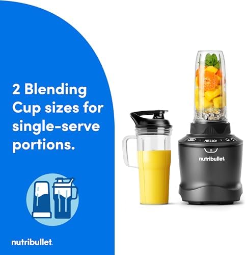 nutribullet® SmartSense Blender Combo, 1400 Watts, Gunmetal Gray, NBF50700 - Image 6