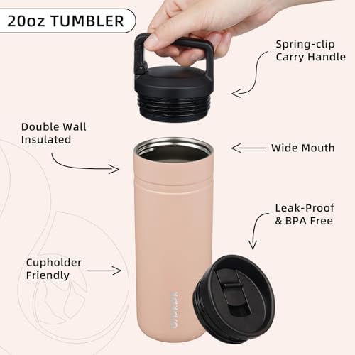 BJPKPK 20 oz Insulated Travel Water Bottle, Coffee Tumbler Stainless Steel - Image 3