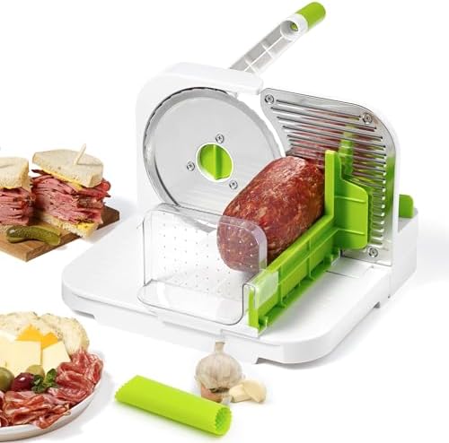 Starfrit Deli Slicer, 6.5" Blade, Adjustable, Bonus 2-in-1 Peeler by Starfrit