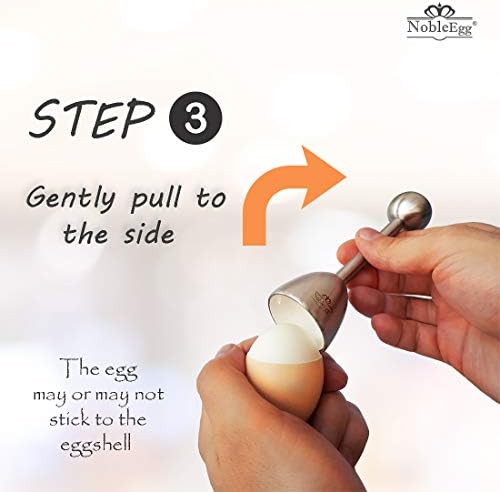 NobleEgg Egg Topper Opener Cracker Tool | Easily Cut and Remove the Top of Soft-Boiled Eggs - Image 4