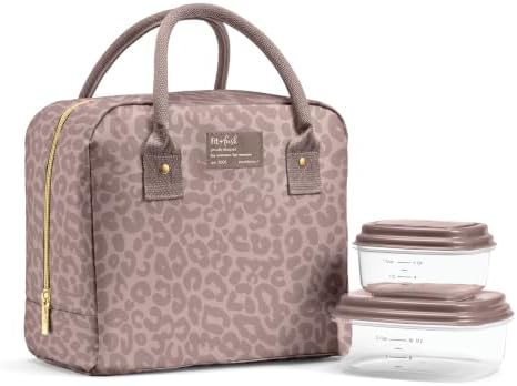 Bloomington Insulated Lunch Bag for Women w/ Containers