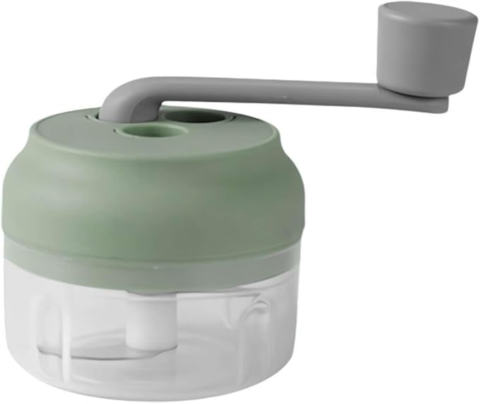 Generic Manual Food Mill Grinder & Garlic Press, Portable Hand Operated Garlic Crusher, Green