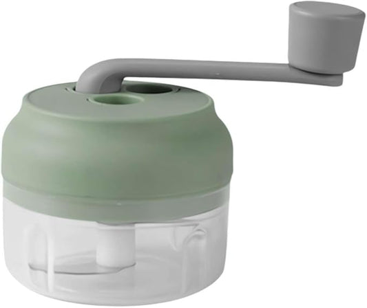 Generic Manual Food Mill Grinder & Garlic Press, Portable Hand Operated Garlic Crusher, Green