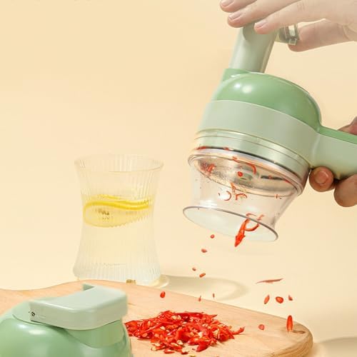 5 in 1 portable handheld electric vegetable cutting machine,Electric Vegetable Cutter, multi-functional vegetable and fruit electric cutting and shredding machine,choppers. - Image 3