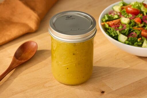 Wide Mouth Glass Mason Jars with Lids and Bands, Used for Canning, Pickling, Juice, Jam, Jelly, Pint Size 16 Ounce (Pack of 3)