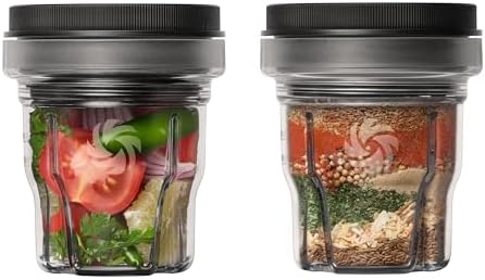 Vitamix 8-Ounce Blending Bowls with Storage Lids, 2-Pack, Dishwasher-Safe by Unknown