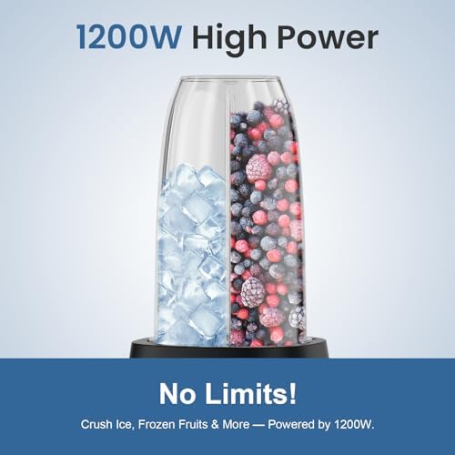 1200W Smoothie Blender, Personal Kitchen Blender for Ice Crushing