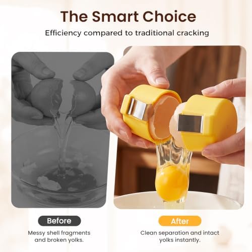Egg Shell Opener, Egg Shell Cutter, 2027 Upgraded Handheld Egg Opener for Hard Boiled Eggs, Egg Cracker Tool for Raw Egg, Stainless Steel Eggshell Breaker Eggs Shell Cutter (Orange, 4pcs) - Image 4