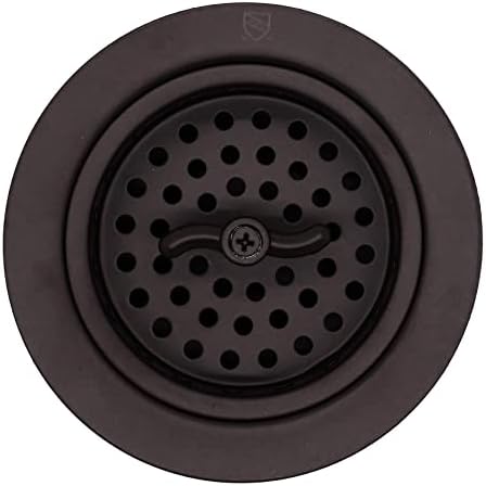A213-12 3-1/2" Wing Nut Twist Style Large Kitchen Sink Basket Strainer, Oil Rubbed Bronze