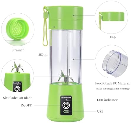 Portable Blender, Electric USB Mini Juicer Blender For Shakes and Smoothies - Image 2