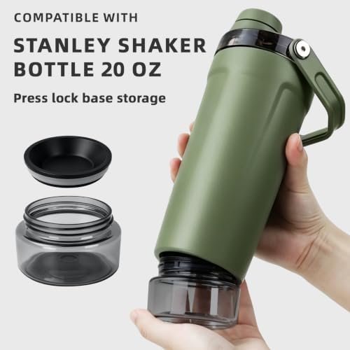 2-Pack Storage Base with Snap-on Lid for Stanley Shaker Bottle 20 oz - Image 2