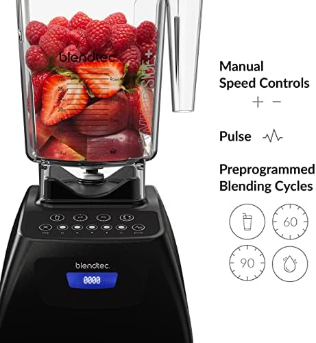 Classic 575 Blender (Black), 90oz* WildSide+ & 75oz* FourSide Jars