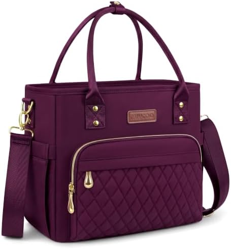 Insulated Lunch Bag Women, Large Tote Lunch Box for Work, 18L