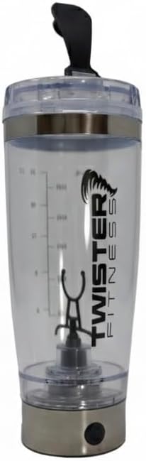 PULSE Electric Shaker Bottle for Protein Shakes – USB Rechargeable Mixer Cup, BPA-Free, for Meal Replacements & Fitness Drinks (Silver, 20 OZ)