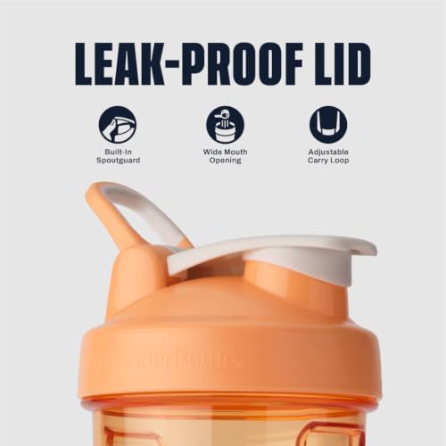 BlenderBottle ProSeries Tritan Shaker Bottle 28 oz Orange - Image 2