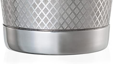 Diamond Lattice Shaker Set, Stainless Steel