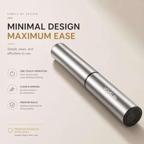 Rechargeable Milk Frother Battery Operated,2-Speed Portable Travel Frother,Electric Milk Foamer Coffee Frother for Latte, Cappuccino, Hot Chocolate Drink Mixer with Double Mini Whisks and USB Cable