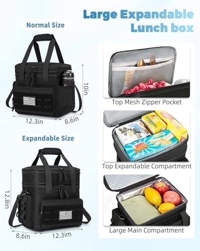 Lunch Bag & Lunch Box for Men - Tactical Large Soft