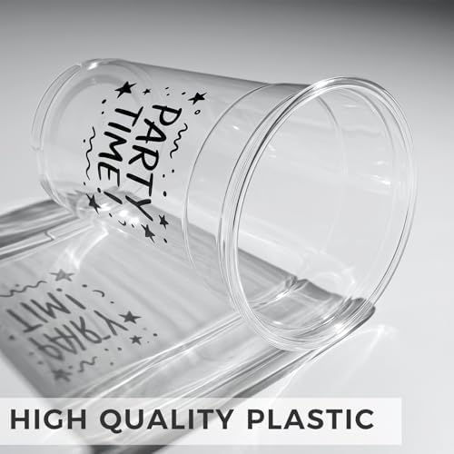 100 Sets - 12oz Clear Plastic Cups with Lids and Straws, Disposable Cups for Iced Coffee, Smoothie, Milkshake, Cold Drinks