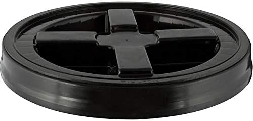 5 Gallon Buckets pails with Screw on Airtight Black Lids - Food Grade - BPA Free -(Pack of 3) Made in USA