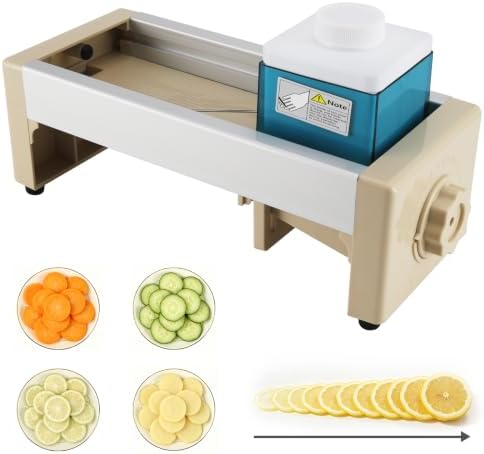 Safe Mandoline Slicer Plus, 15 Adjustable Thickness Settings by KIBTOPS