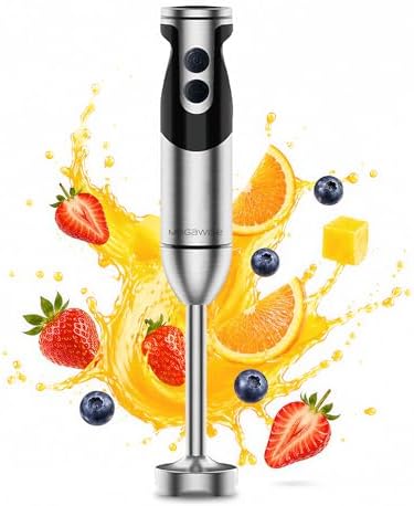 Hand Blender,12-Speed Powerful Immersion mixer, No Attachments