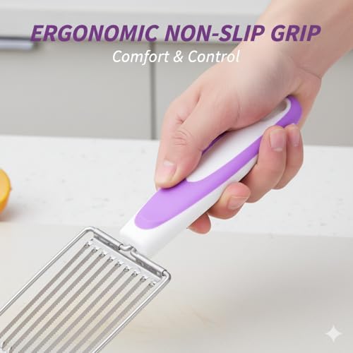 2 Pack Luncheon Meat Slicer, Stainless Steel Spam & Egg Cutter, Multipurpose Kitchen Slicing Tool with Non-Slip Handle for Soft Foods, Cheese, Tomatoes - Image 5