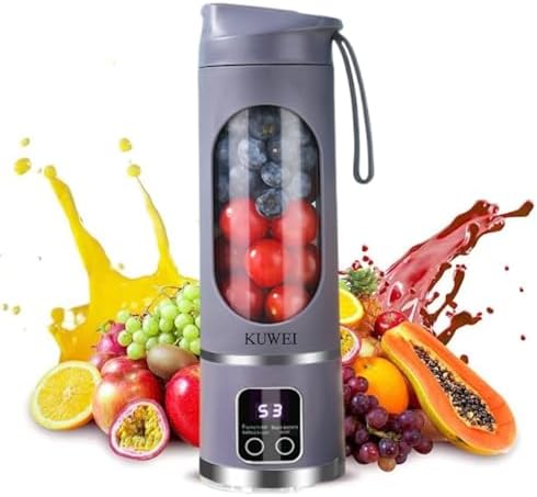 Portable blender Cordless USB-C rechargeable 15OZ juicer cup Purple by Unknown