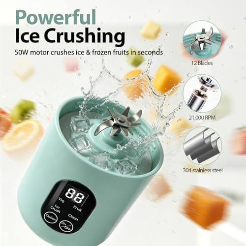 Portable Blender for Smoothies, 580ML USB-C Rechargeable Personal Blender - Image 5