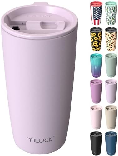 TILUCK 20 oz Insulated Coffee Tumbler with BPA-Free Lid by TILUCKBringsGoodLuck