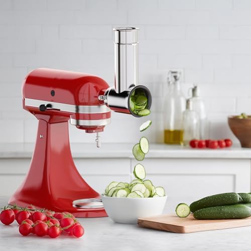 Cheese Grater Attachment for KitchenAid Mixer, 4-Blade Shredder