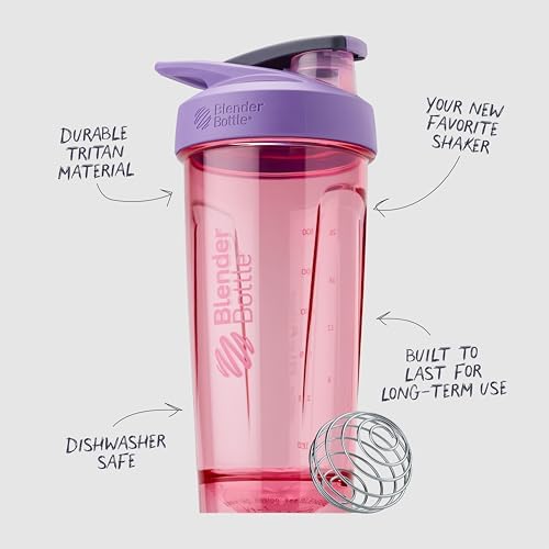 BlenderBottle Sport Flip Tritan Shaker Bottle 28 oz Purple - Image 3