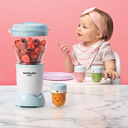 NutriBullet NBY-50100 Baby Complete Food-Making System, 32-Oz, White, Blue, Clear - Image 5