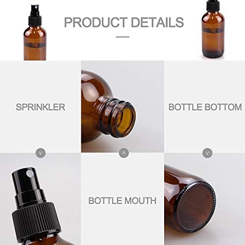 Wedama Spray Bottle, 4 oz Fine Mist Glass Spray Bottles, Little Refillable Liquid Containers for Watering Flowers Cleaning (16 Pack, Amber) - Image 2