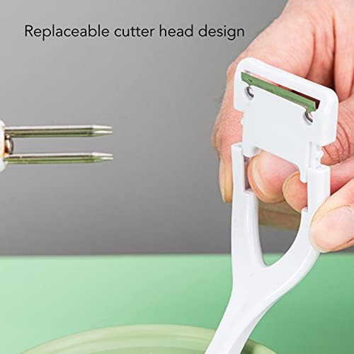 Apple Peeler Slicer Corer, Multi-Function Fruit Peeler with Stainless Steel Blades, Vegetable Peeler for Apples, Potatoes, Pears, Easy to Use Kitchen Tool