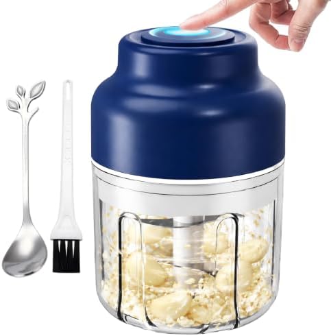 Electric Garlic Chopper Mini, 320ml Rechargeable Cordless Mini Food Chopper by Unknown