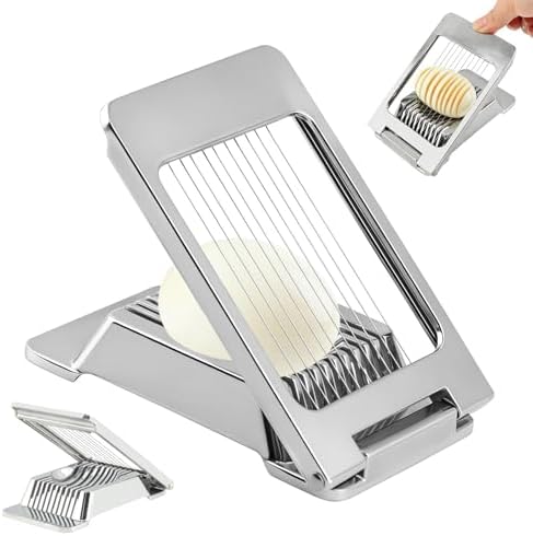 Egg Slicer for Hard Boiled Eggs, Multipurpose Manual Egg Slicer Heavy Duty by Unknown