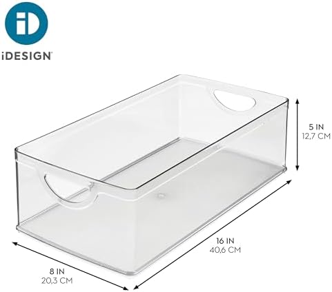 Stackable Clear Plastic Extra Long Storage Bin