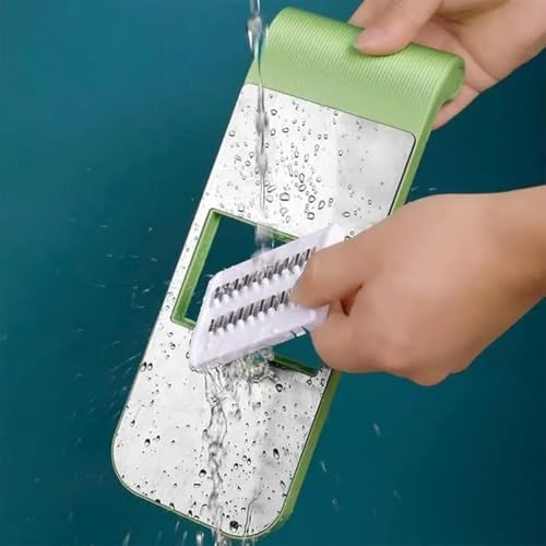 Multifunctional Vegetable Cutter, Portable Mandoline Slicer for Kitchen, Adjustable Vegetable Cutter with Stainless Steel Blades, Home Essentials & Kitchen Gadgets (5Blades/Set) - Image 6