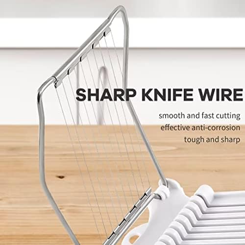 Slicer, Multipurpose Luncheon Meat Slicer with Stainless Steel Wire Cuts 11 Slicers for Banana, Egg, Cheese, Soft Food and Ham