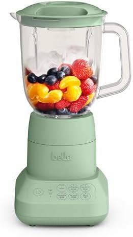 bella Fits-anywhere™ Flip & Store Blender, 48 oz, 520W, Seaglass by bella