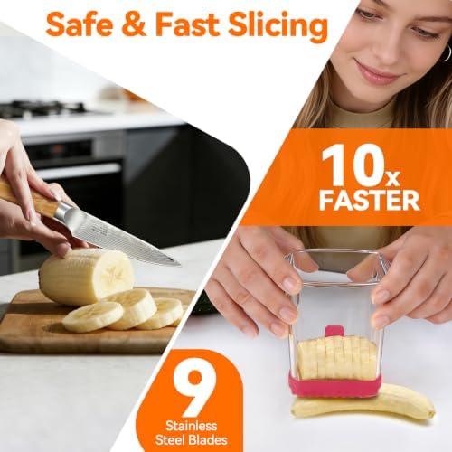 Strawberry Slicer Cup, Fruit Cutter – Quick-Slice, Meal Prep, Dark Pink - Image 3
