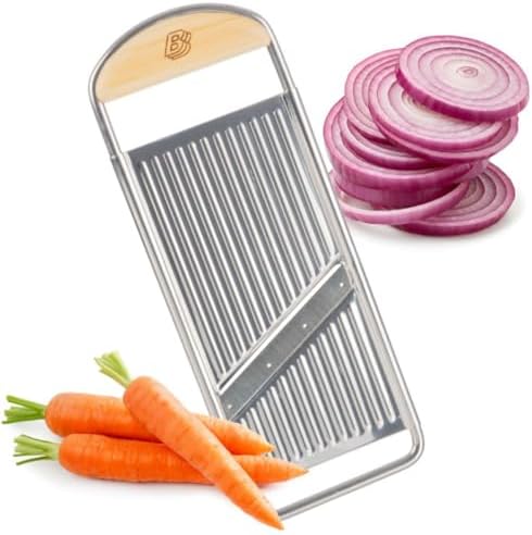 Kings County Tools Flat Handheld Mandoline Slicer for Kitchen, 12” by KingsCountyTools