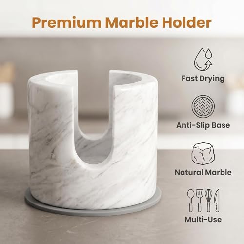 Natural Marble Sponge Holder, Stone Kitchen Sink Sponge Rack