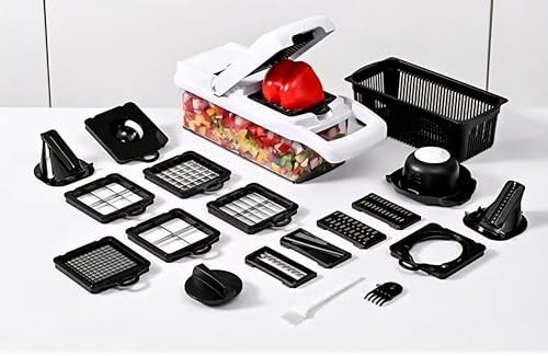 Upgraded 2026 Vegetable Chopper with Container – Multi Veggie Chopper & Food Chopper, Manual Hand Onion Chopper, Salad Maker for Fruits & Vegetables – Easy Clean Kitchen Gadget - Image 2